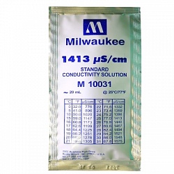 1413 µS/cm Conductivity Calibration Solution (box of 25x20 ml sachet) Milwaukee